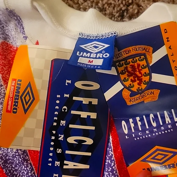 Umbro 1991/1993 Official Scottish Football Association Away Maillot JerseyShirt - Picture 3 of 4